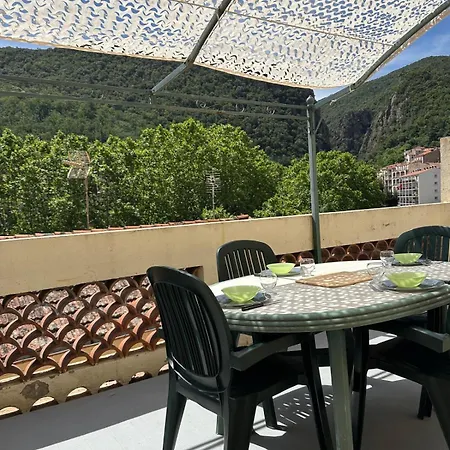 T2 Avec Terrasse Privee, 4 Couchages, Proche De La Cure Thermale, Centre-ville Amélie-les-Bains-Palalda